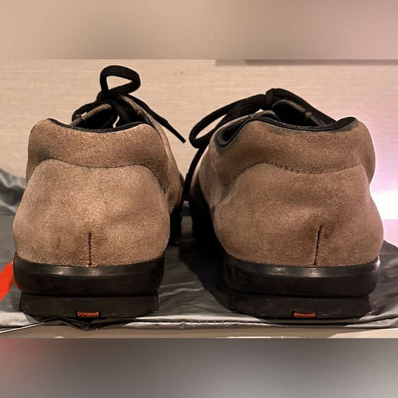 Men’s Prada Vintage Gray Brown Suede Leather Sport Sneaker with Dust Bag - Picture 6 of 12